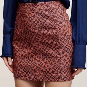 Free People Boho High Waisted Mini Skirt